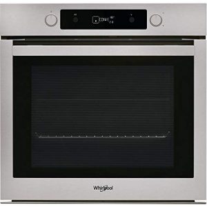 Four encastrable pyrolyse Whirlpool OAKZ9156PIX - Four pyrolyse Inox - multifonction - Chaleur tournante ou pulsée - 73 litres - Porte froide (4 vitres) - Rail télescopique - Classe énergétique A