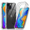 LeYi Coque pour iPhone 13 Mini avec [3pcs] Verre Trempé, Transparente Ultra Hybrid Housse de Protection Antichoc Gel Souple Silicone TPU Bumper Cover Shock-Absorption Case Euti pour iPhone 13 Mini