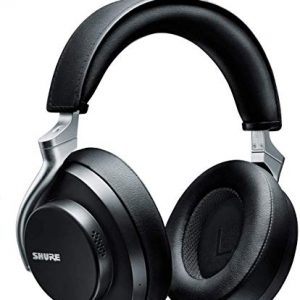 Casque sans fil Shure AONIC 50 à réduction de bruit, son exceptionnel de qualité studio, Bluetooth 5, maintien sur l’oreille sécurisé, autonomie de 20 heures, simple d’utilisation – Noir