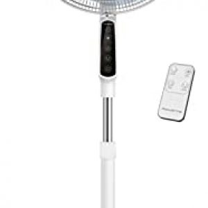 Rowenta Essential + Ventilateur Performance Silencieux 3 Vitesses sur Pied Electronique avec télécommande Compact Oscillation et Orientation Hauteur réglable VU4440F0