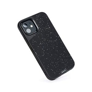 Mous - Coque de protection pour iPhone 12/12 Pro - Limitless 4.0 - Tissu noir moucheté - Entièrement compatible avec Apple MagSafe - Emballage durable