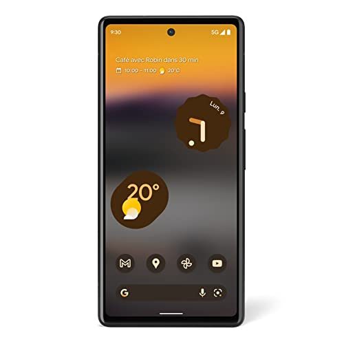 Smartphone Google Pixel 6a : Android 5G débloqué avec appareil photo de 12 Mpx et 24 heures d&rsquo;autonomie – Charbon